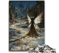 Puzzles pour Adultes 1000 pièces Mystérieuse Elfe Fille Amusement en Famille pour Est idéal comme Cadeau pour Toute la Famille à partir de 14 Ans 38x26cm