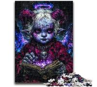 Puzzles pour Adultes 1000 pièces Mystérieuse Elfe Fille pour et 14 Ans et Plus Jeu Impossible Cadeau d'anniversaire de Noël 50x75cm