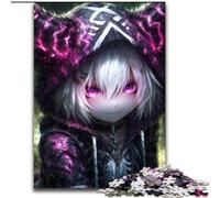 Puzzles pour Adultes 1000 pièces Mystérieuse Fille Anime Puzzle Activité de Lien Familial, Cadeau Unique pour Les Vacances et Les Anniversaires Taille 26x38cm