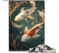 Puzzles pour Adultes 1000 pièces Mystérieux Koi Jigsaw Activité à Domicile pour Les Vacances, Les Anniversaires et Les soirées de Jeux en Famille (Taille 26x38cm)