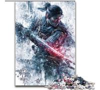 Puzzles pour Adultes 1000 pièces Mystérieux Ninja Samouraï, à partir de 14 Ans, Jeux éducatifs à Domicile, Jouets à Faire soi-même, œuvres d'art, Cadeau (Taille 50x75cm)
