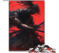 Puzzles pour Adultes 1000 pièces Mystérieux Ninja Samouraï, Jeu Familial Anti-Stress Défi Difficile Une œuvre d'art pour Les 14 Ans et Plus (Taille 50x75cm)