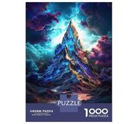 Puzzles pour Adultes 1000 Pièces Mystical Mountain Peak Puzzle pour Adultes Jeux Relaxants Course De Vitesse Manuelle Activités Amusantes À La Maison 70x50cm/1000pcs