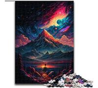 Puzzles pour Adultes, 1000 pièces, Mystical Mountain Peak, Puzzles pour Adultes, 1000 pièces, décoration Murale pour la Maison et Jeu Familial, Cadeau (Taille 26x38cm)