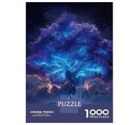 Puzzles pour Adultes 1000 Pièces Mystical Tree Puzzle pour Adultes Jeu De Réflexion Assembler Le Motif Idée Cadeau Unique pour Un Anniversaire 52x38cm/1000pcs
