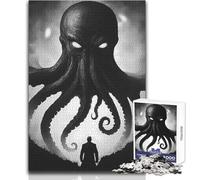 Puzzles pour Adultes - 1000 pièces - Mythe de Cthulhu - Illustrations au Design soigné - Décoration Murale - Cadeau d'anniversaire - Dimensions : 38x52cm