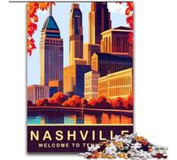 Puzzles pour Adultes 1000 pièces Nashville, à partir de 14 Ans, Jeux éducatifs, Jouets à Faire soi-même, œuvres d'art, Cadeau, 50x75cm