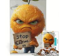 Puzzles pour Adultes 1000 pièces Ne Mangez Pas d’Oranges, Dessin animé, Jeu de Manipulation, Course de Vitesse Manuelle, Cadeau Unique pour Un Anniversaire ou Noël 38 x 26 cm