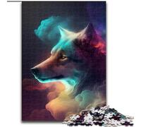 Puzzles pour Adultes 1000 pièces Nébuleuse du Loup en Bois, ce Qui en Fait Un Excellent Cadeau pour s'amuser en Famille 50x75cm pour Les Adolescents et Les Loisirs en Famille, Cadeau de Noël Parfait