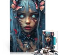 Puzzles pour Adultes 1000 pièces Nécromance des Papillons Jouets de Jeu pour Cadeau Familial Bon Cadeau 50x70cm