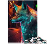 Puzzles pour Adultes 1000 pièces Neon Fox Jeux Jouets Cadeau 26x38cm pour est idéal comme Cadeau pour Toute la Famille à partir de 14 Ans