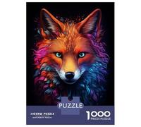 Puzzles pour Adultes 1000 Pièces Neon Fox Puzzle Adulte, Jouet, Décoration Murale, Défi Difficile, Défi Éducatif 70x50cm/1000pcs
