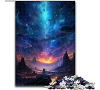 Puzzles pour Adultes 1000 pièces Néon Galaxy Puzzles en Carton, Cadeau de Noël pour Adolescents, réduction du Stress, Cadeau Unique et Cool pour la Famille 1000 pièces(26x38cm)