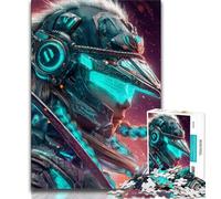 Puzzles pour Adultes 1000 pièces Néon Guerriers, défi d'intelligence cérébrale, Jouets addictifs, Cadeau d'anniversaire, Cadeaux, Art Mural 38x26cm