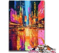 Puzzles pour Adultes 1000 pièces New York Cityscape Jeu Stimulant Jouets à Offrir en Cadeau pour Toute la Famille à partir de 14 Ans 26x38cm