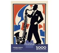 Puzzles pour Adultes 1000 Pièces New York Jazz Fest Puzzles pour Adolescents Découpe De Précision Difficulté Et Défi Cadeaux d'anniversaire Et Cadeaux Uniques 52x38cm/1000pcs