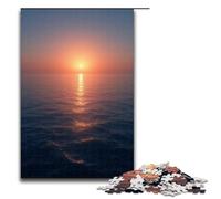 Puzzles pour Adultes 1000 pièces Niveau de la mer à l'aube Jeu de Puzzles Jouets Amusants 1000 pièces (75 x 50 cm)