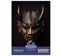 Puzzles pour Adultes, 1000 Pièces, Noble Happuri Mask Adolescents, Jeu de Main, Défi Difficile, Jeu sophistiqué, Cadeaux 52 x 38 cm/1000pcs