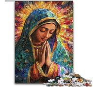 Puzzles pour Adultes 1000 pièces Notre-Dame de Guadalupe en prière, Aide Le Cerveau à exercer des Jouets addictifs pour cultiver la Patience et améliorer la mémoire (Taille 26x38cm)