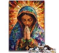 Puzzles pour Adultes 1000 pièces Notre-Dame de Guadalupe en prière, Un Plaisir Familial idéal comme Cadeau pour Toute la Famille, à partir de 14 Ans, 50x75cm