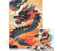Puzzles pour Adultes 1000 pièces Nouvel an du Dragon en Chine Jeux éducatifs Jouets DIY Chaque pièce est Unique - Jeu Familial Stimulant et Amusant 26x38cm