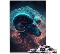 Puzzles pour Adultes 1000 pièces Nuage de Feu Bélier pour s'amuser en Famille 26 x 38 cm décoration d'intérieur Unique et Cadeaux pour Adolescents de 14 Ans et Plus