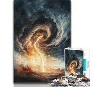 Puzzles pour Adultes 1000 pièces Nuage Sombre Tornade Puzzles pour Adultes Jouets éducatifs et éducatifs Jeux familiaux Anniversaires et Cadeaux Uniques 75x50cm