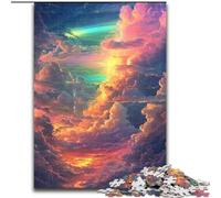 Puzzles pour Adultes 1000 pièces Nuages colorés Difficiles Stimulation cérébrale Jouets addictifs pour cultiver la Patience Interaction Parent-Enfant (Taille 50x75cm)