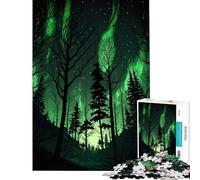 Puzzles pour Adultes 1000 pièces Nuits en forêt Verte Difficile et Stimulant Jeu de Course de Vitesse Manuelle décoration Murale pour Les 14 Ans et Plus (50x75cm)