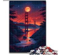 Puzzles pour Adultes 1000 pièces Oakland Bay Bridge Jigsaw Home Decor Brain Teaser Game for Teens & Family Interaction (Taille : 50x75cm)