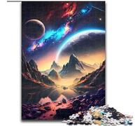 Puzzles pour Adultes 1000 pièces Oasis extraterrestres Puzzle en Carton, Parfait pour Halloween, Noël, Cadeau d'anniversaire 1000 pièces(26x38cm)
