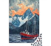 Puzzles pour Adultes 1000 Pièces Oceanic Adventure Sailing Boat Puzzles pour Adultes pour S'amuser en Famille Un Défi À Relever Apprentissage Jouets Éducatifs 52x38cm/1000pcs