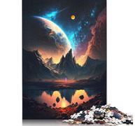 Puzzles pour Adultes 1000 pièces Odyssée de l'univers Cosmique Puzzles en Bois créatifs Jeu Stimulant 1000 pièces (75x50cm)