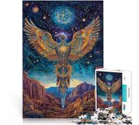 Puzzles pour Adultes 1000 pièces “Oiseau coloré” Fait de Papier，pour Les 14 Ans et Plus Œuvre d'art Cadeaux du Père Noël Secret。Taille：26x38cm/10.24x14.96pouce