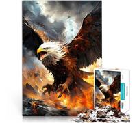 Puzzles pour Adultes 1000 pièces Oiseau de Proie Réduction du Stress intéressante Activités Amusantes à la Maison, Cadeaux d'anniversaire, Cadeaux de Voyage, 75x50cm