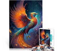 Puzzles pour Adultes 1000 pièces Oiseau Phénix Mystique Jouets Jeux éducatifs Soulagement du Stress Bon Cadeau 52x38cm