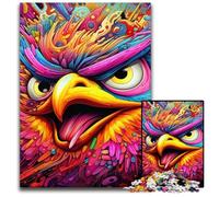 Puzzles pour Adultes 1000 pièces Oiseau Rose Puzzles Décoration d'intérieur colorée et Jeu Familial interactif, 50x75cm / 19,68x29,52 Pouces