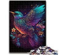 Puzzles pour Adultes 1000 pièces Oiseaux animés colorés Jeux éducatifs Décoration de la Maison Jeu éducatif pour Anniversaire, Noël 50x75cm