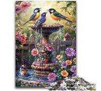 Puzzles pour Adultes 1000 pièces Oiseaux dans Le Jardin Difficile à réaliser, mais Amusant et Humoristique Décoration d'intérieur et Cadeaux Uniques 50x75cm