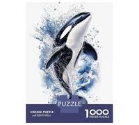 Puzzles pour Adultes 1000 Pièces Orca - Killer Whale Puzzle pour Adultes Jeux Relaxants Assemblage De Motifs Cadeaux pour Les Amis Et La Famille 38x26cm/1000pcs