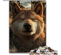 Puzzles pour Adultes 1000 pièces Ours Brun Puzzles 1000 pièces pour Adultes Décoration Murale et Jeu Familial Cadeau (Taille 50x75cm)