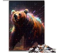 Puzzles pour Adultes, 1000 pièces Ours Brun Puzzles pour Adultes 1000 pièces pour Adolescents Jeux éducatifs Cadeaux (Taille 26x38cm)