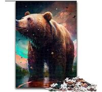 Puzzles pour Adultes 1000 pièces Ours Brun Puzzles pour Anniversaires, fêtes et Occasions spéciales (Taille 26x38cm)