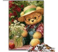Puzzles pour Adultes 1000 pièces Ours en Peluche, Jeu Familial Anti-Stress, défi Difficile, renforce l'amour Entre Couples (Taille 26x38cm)