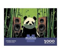 Puzzles pour Adultes 1000 Pièces Panda Bamboo Wall Art Print Puzzle Jeux Relaxants Cadeau d'anniversaire À Offrir À Toute La Famille 52x38cm/1000pcs