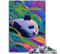 Puzzles pour Adultes 1000 pièces Panda dans la forêt de bambous Jeu Familial Soulagement du Stress Défi Difficile Collection d'artistes, Beaux-Arts 50x75cm