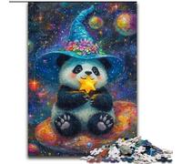 Puzzles pour Adultes 1000 pièces Panda Magicien, Jeu Familial Anti-Stress, défi Difficile, renforce l'amour Entre Couples (Taille 50x75cm)