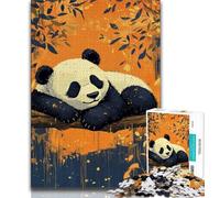 Puzzles pour Adultes 1000 pièces, Panda Mignon et Difficile à Ramper, Aide Le Cerveau à exercer, Jouets addictifs pour cultiver la Patience, décoration Parfaite 75x50cm