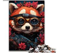 Puzzles pour Adultes, 1000 pièces, Panda Roux, Puzzles artistiques, 1000 pièces pour Adultes, œuvres d'art, décoration, Jouet Intelligent pour Jeux d'intérieur en Famille (Taille 50x75cm)