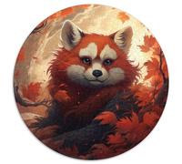 Puzzles pour Adultes 1000 pièces Panda Roux Puzzles artistiques pour Adultes Jouets Cadeau Éducatif Intellectuel Décompressant Amusant Jeu Familial 1000 pièces (67,5x67,5cm)